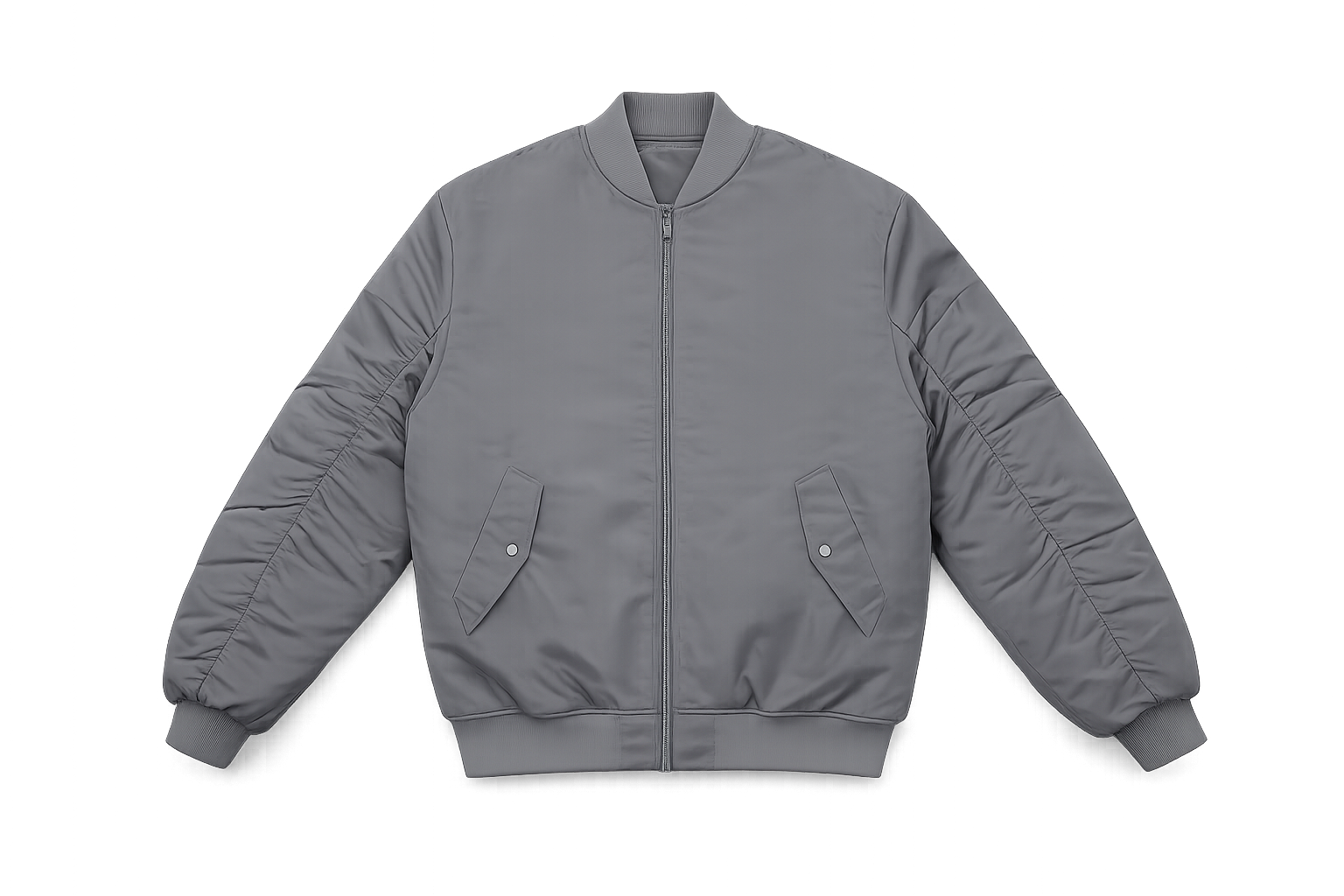 Bear With Me Grey Bomber Jacket