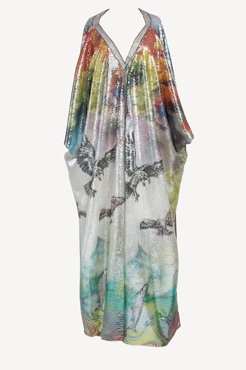 Print Statementdress Glitterkimono