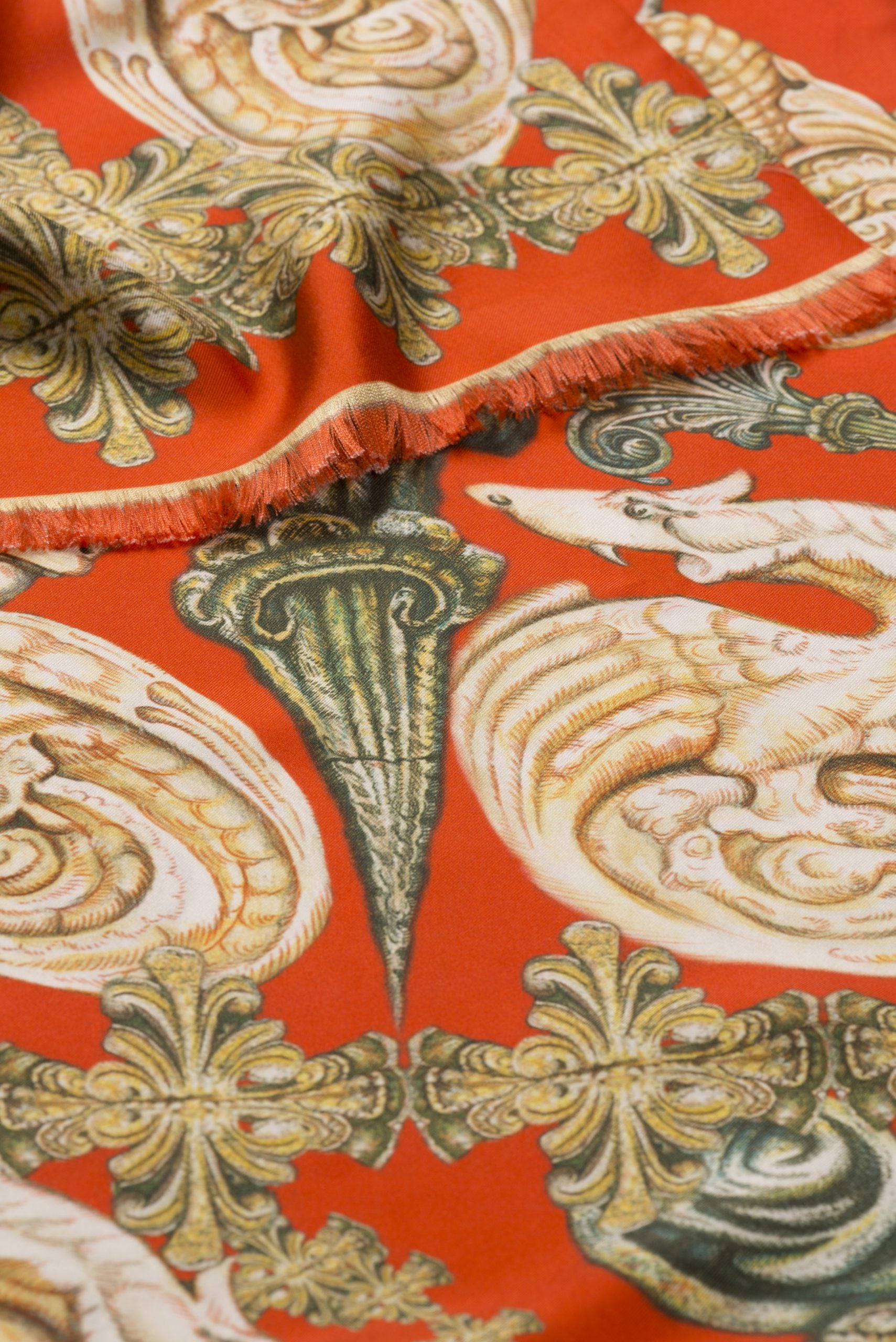 Silk Scarf Dolce Red Dog