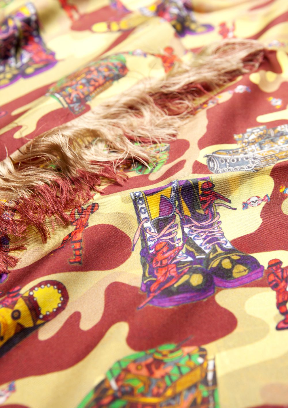 Silk Scarf Tanks Brown