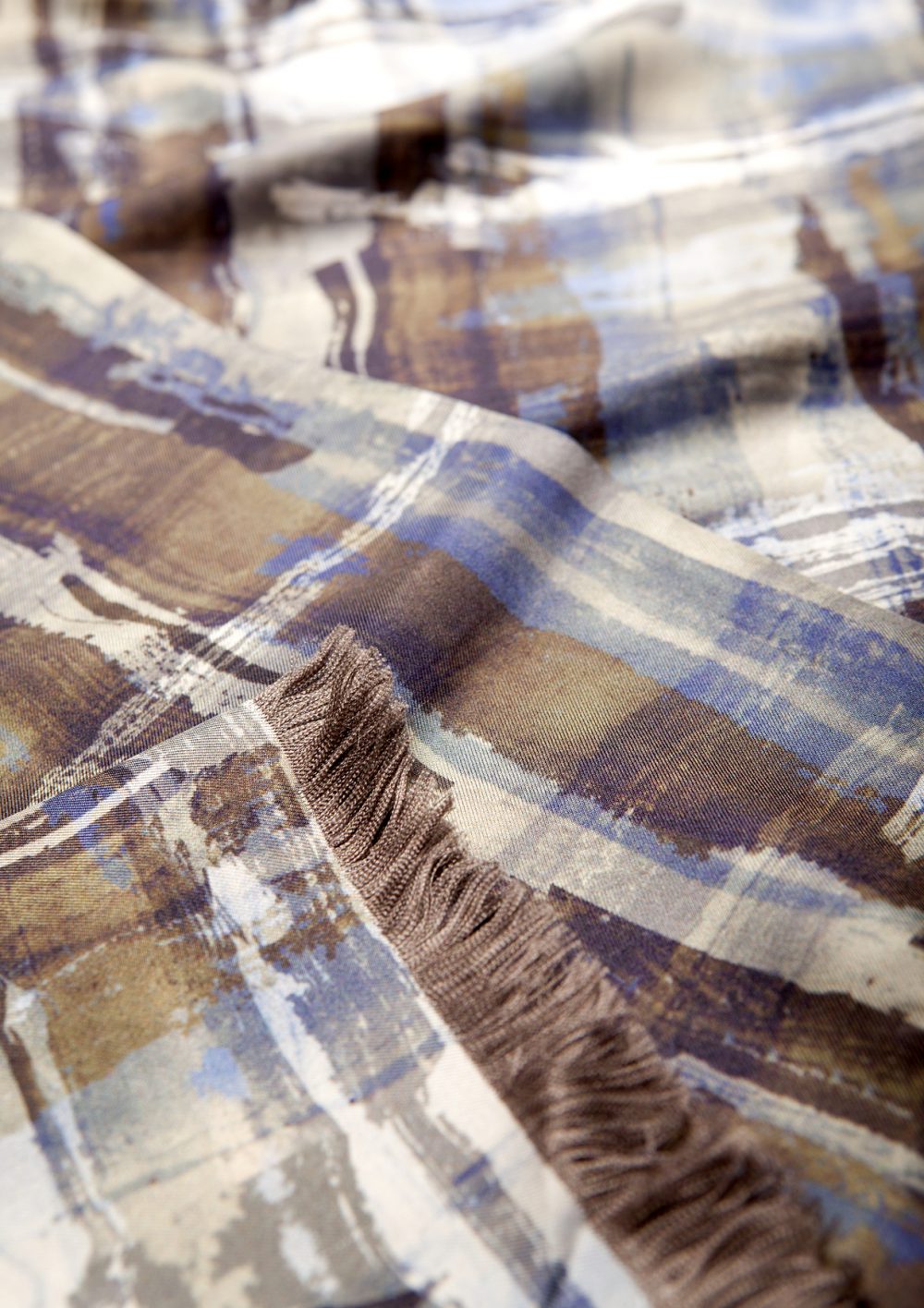 Silk Scarf Water Checks