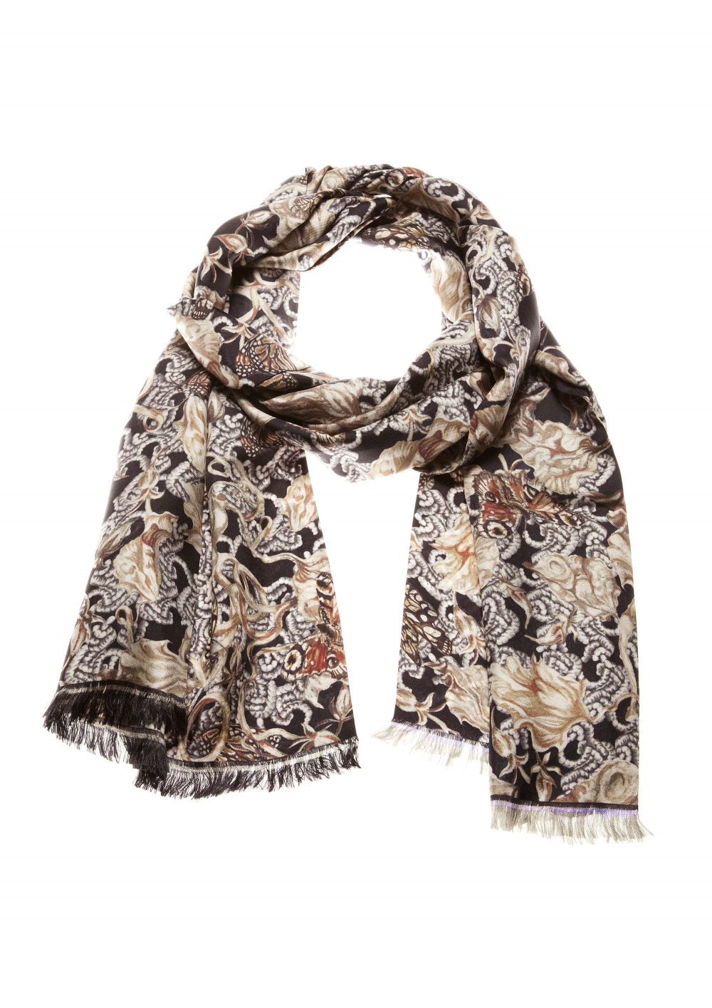Silk Scarf Wurm Butterflies