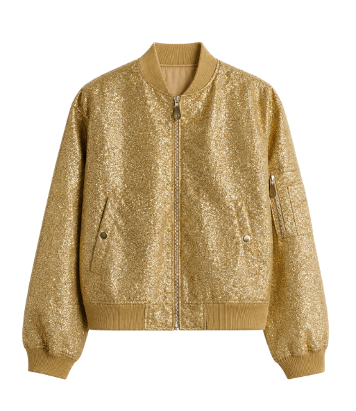 Bearly Alive Sequin Bomber Jacket