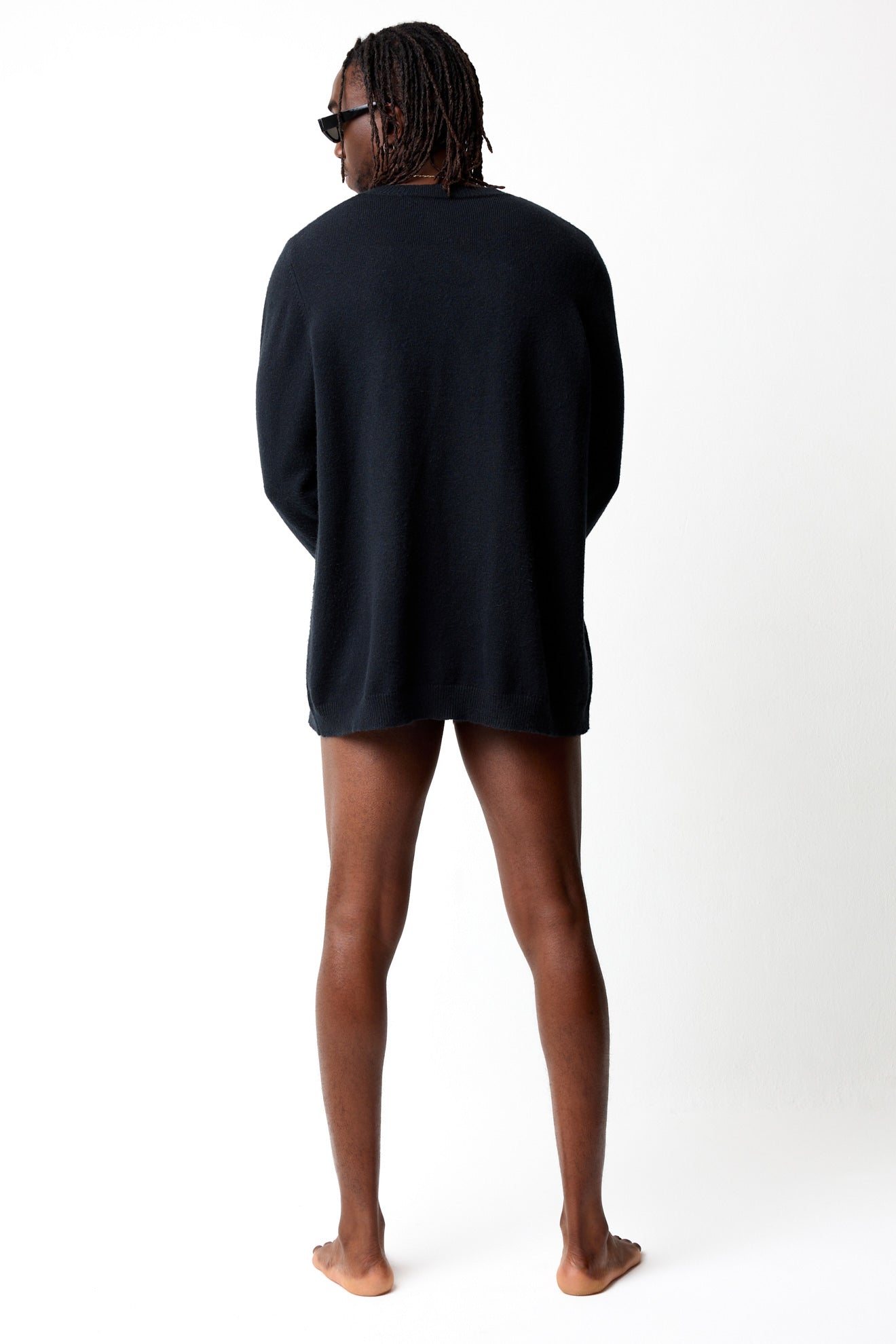 Dragon Oversized Knit Black Sweater