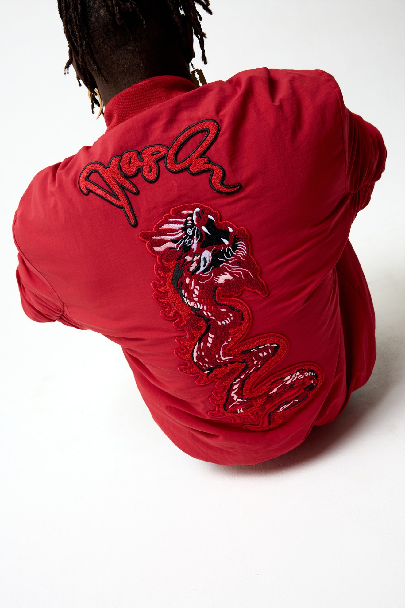 Dragon Red Bomber Jacket