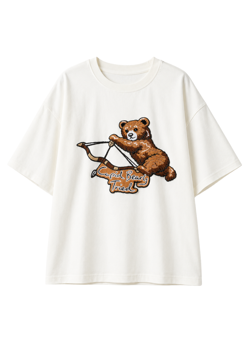 Cupid Bear Embroidery TShirt