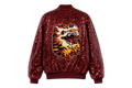 Dragon Oversized Red Sequin Bomber Jacket