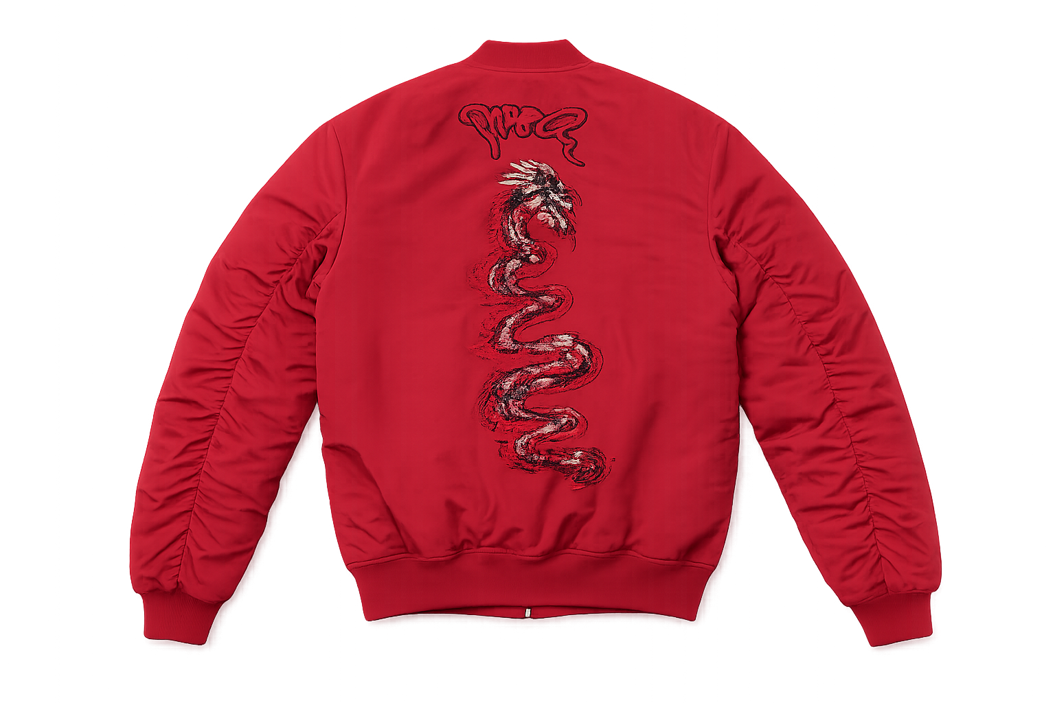 Dragon Red Bomber Jacket