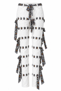 Silk Scarf-Trim Jeans