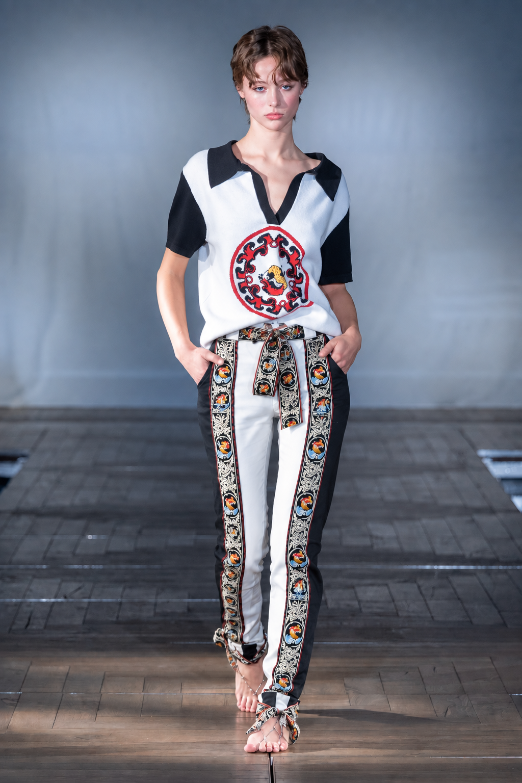 The Embroidered Cascade Jeans