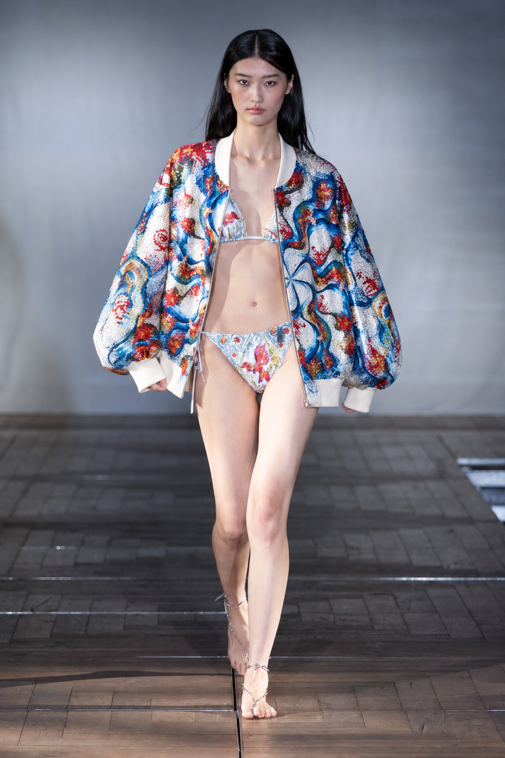 Kaleidoscope Sequin Bomber Jacket