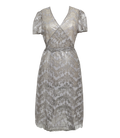Minikleid aus beschichteter Spitze