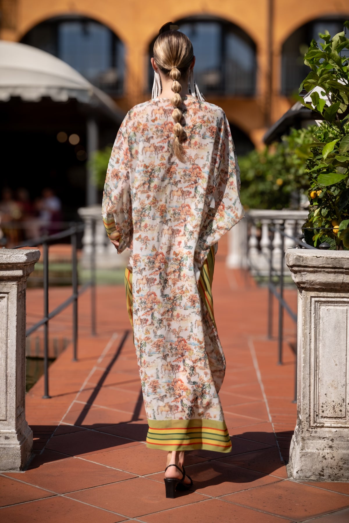 Kimono Estivo Leggero con Stampa Cowboy