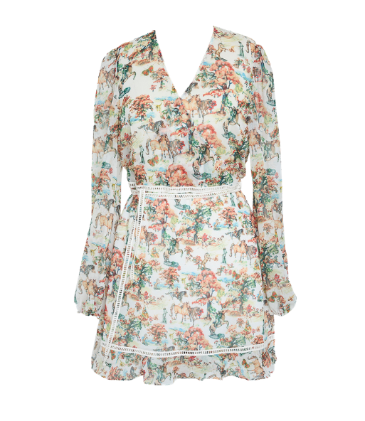 Minidress Estivo Leggero con Stampa Cowboy