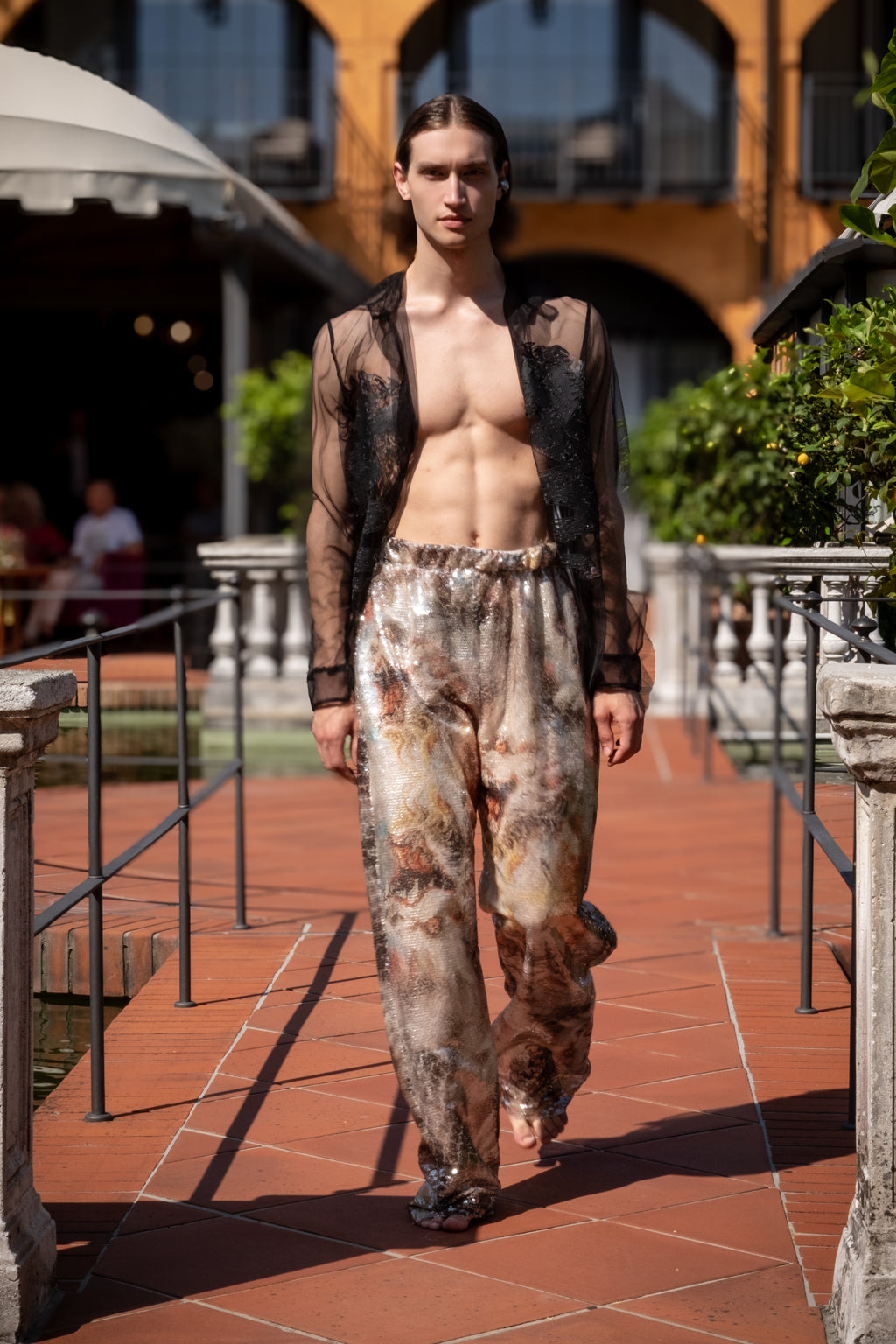 Pantalon à sequins Dragon