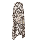 Dragon Embroidery Organza Kaftan