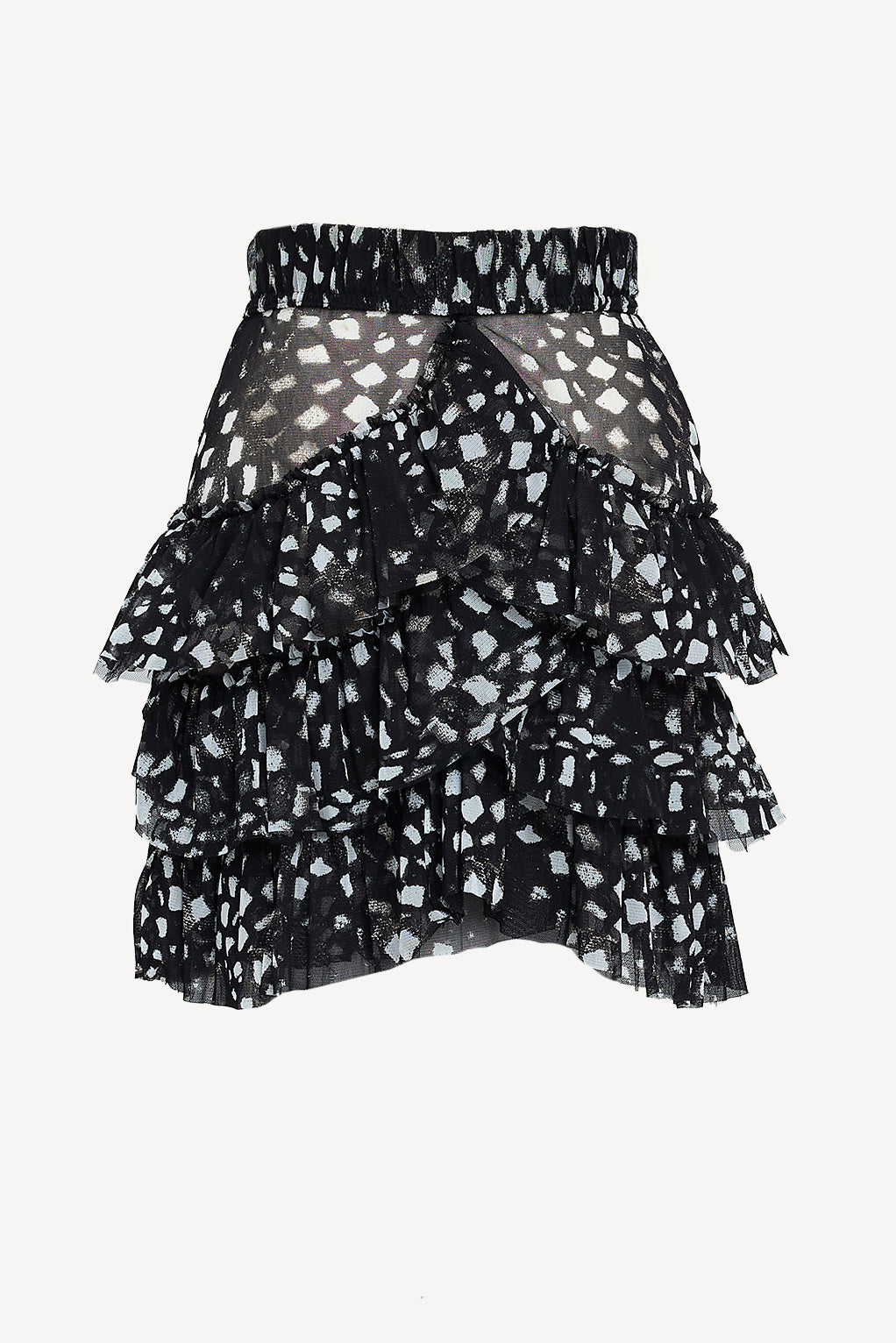 Tribal Colourful Mesh Miniskirt