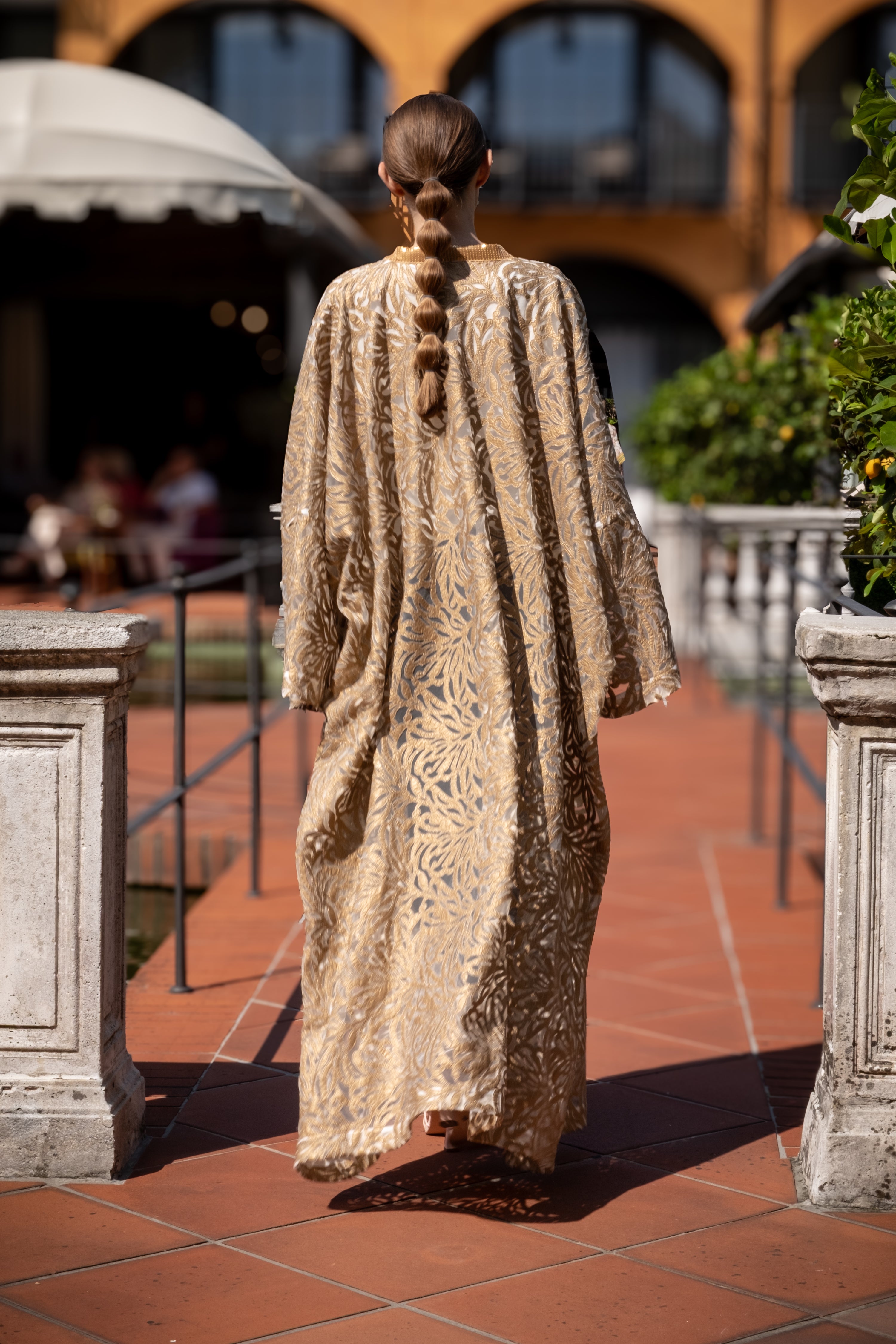Gold Statement Kimono