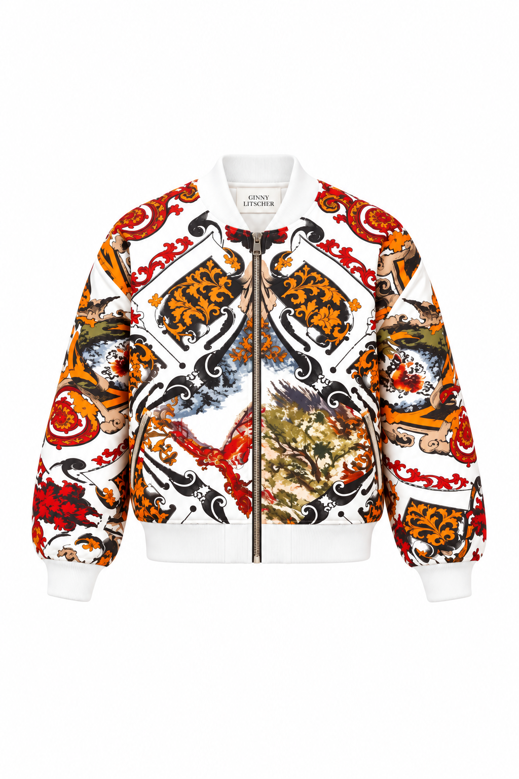 Baroque Garden Bomber Jacket