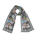 Silk Scarf Beige Starsign Ornament