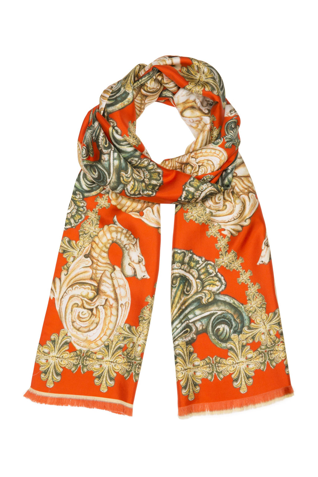 Foulard en soie Dolce Rouge