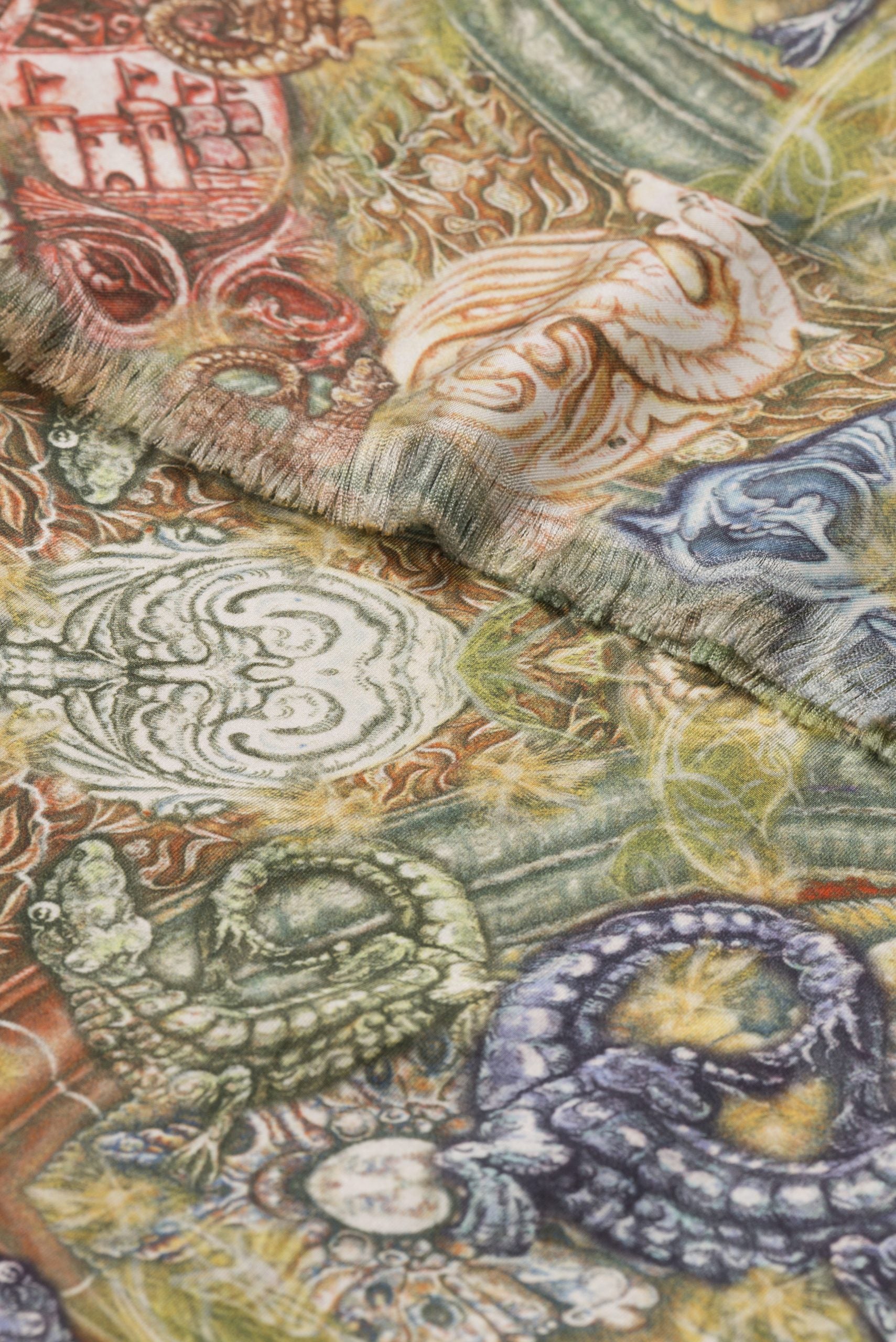 Silk Scarf Geko