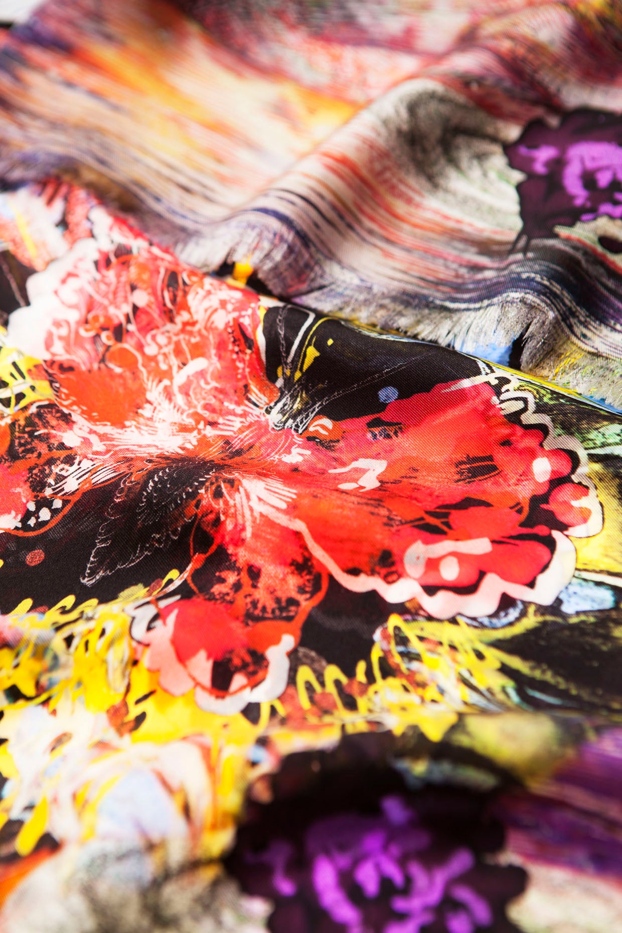 Silk Scarf Swan Lake