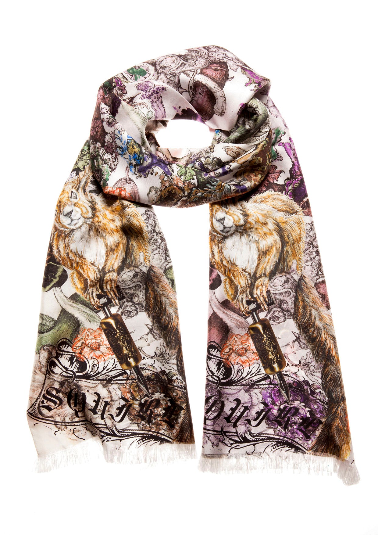 Silk Scarf Tattoo Squirell