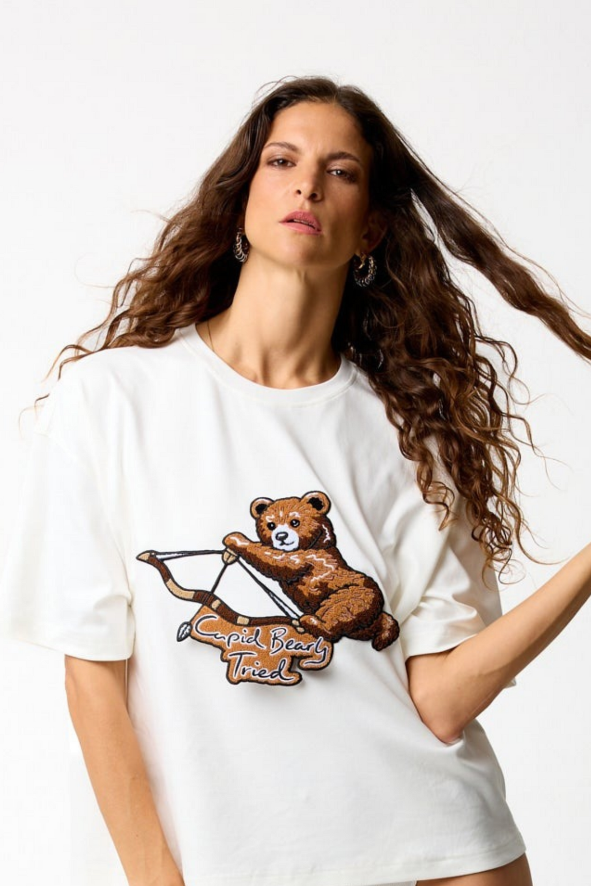 Cupid Bear Embroidery TShirt