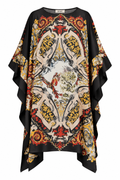 Baroque Kaftan with Gold Chain Detail, shown flat on a white background