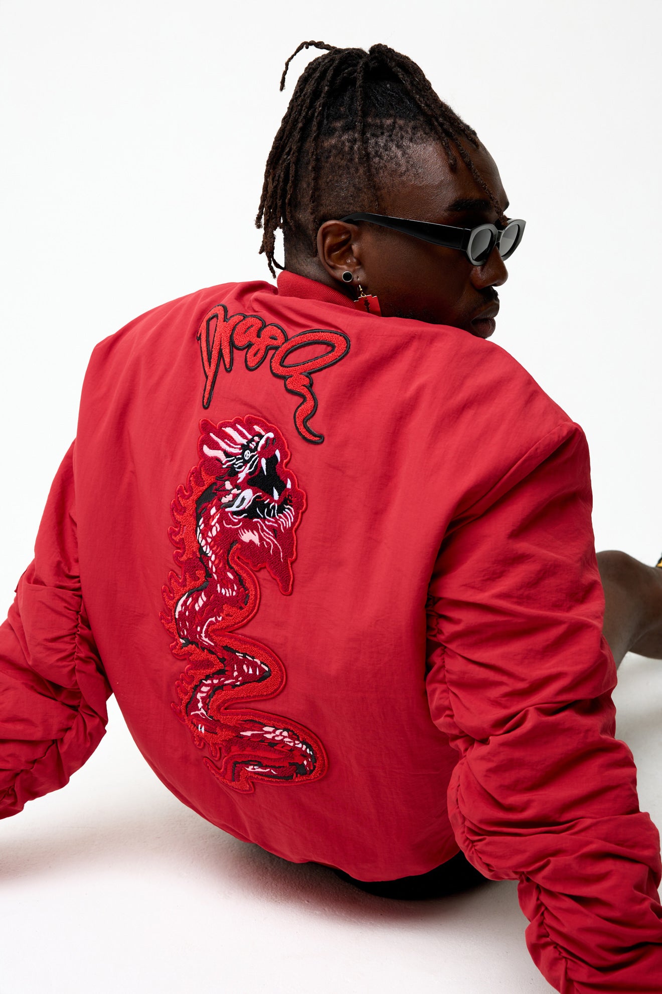 Dragon Red Bomber Jacket