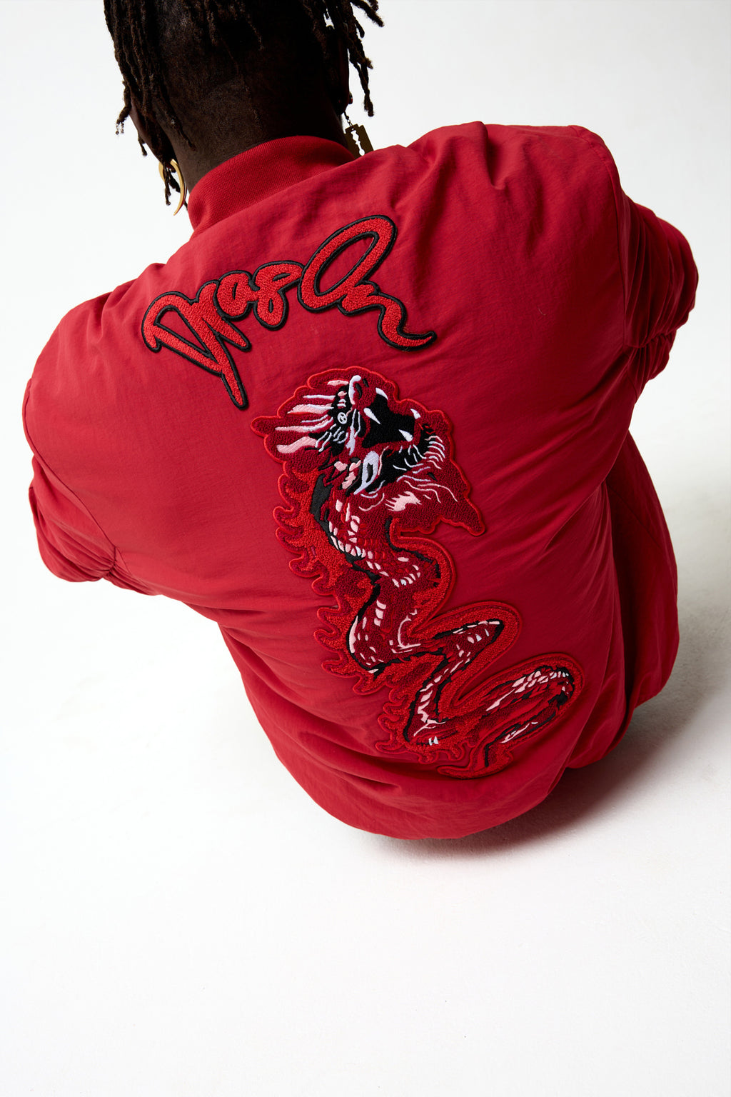 Dragon Red Bomber Jacket