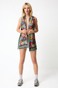 Silk Scarf Colourful Starsign Ornament