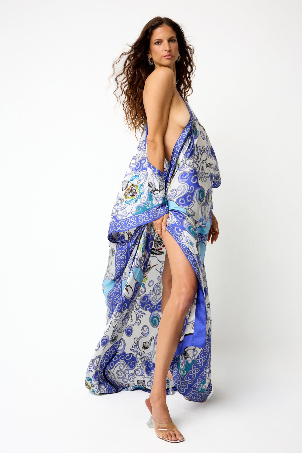 Kimono Estivo Leggero con Stampa Albero