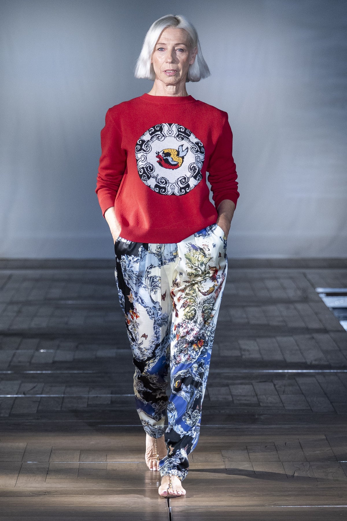 Scarlet Knit Jumper worn on the runway