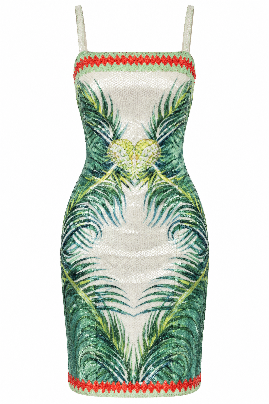 The Palm Royale Sequin Mini Dress, shown flat on a white background