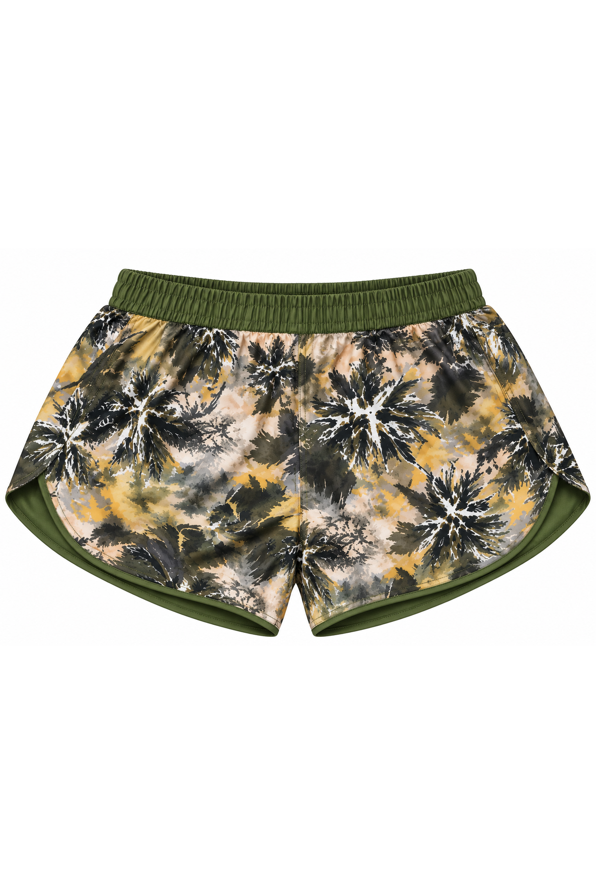 The Tropical Palm Shorts, shown flat on a white background